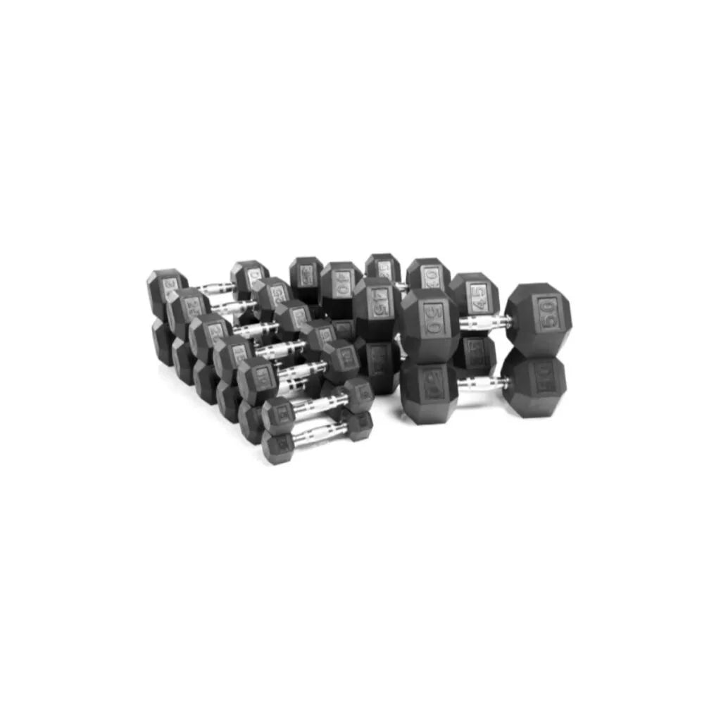 Rubber Hex Dumbbell Sets