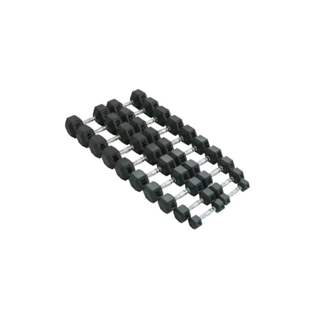 Rubber Hex Dumbbell Sets